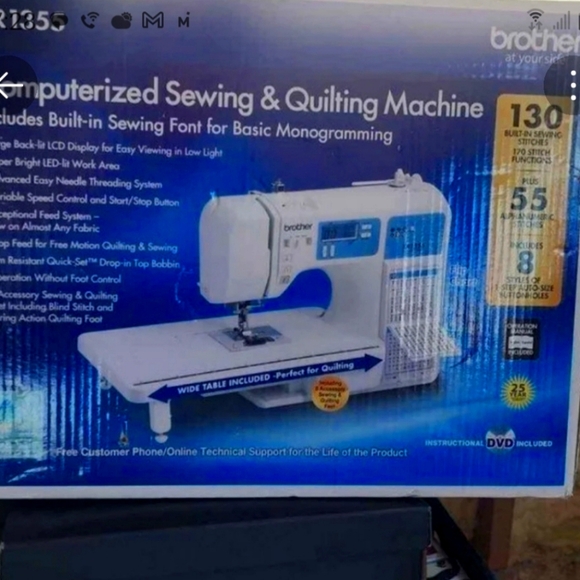 Sewing Machine Quilting Digital Brother XR1355 Wide New in sealed box - Picture 1 of 5